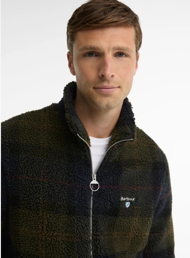 Barbour Tartan sherpa fleece shadow classic tartan
