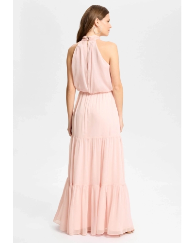 Swing Evening dress with flower soft pink