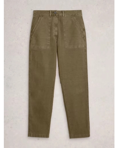 White Stuff Twister chino khaki grn