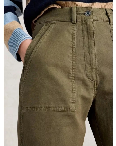 White Stuff Twister chino khaki grn