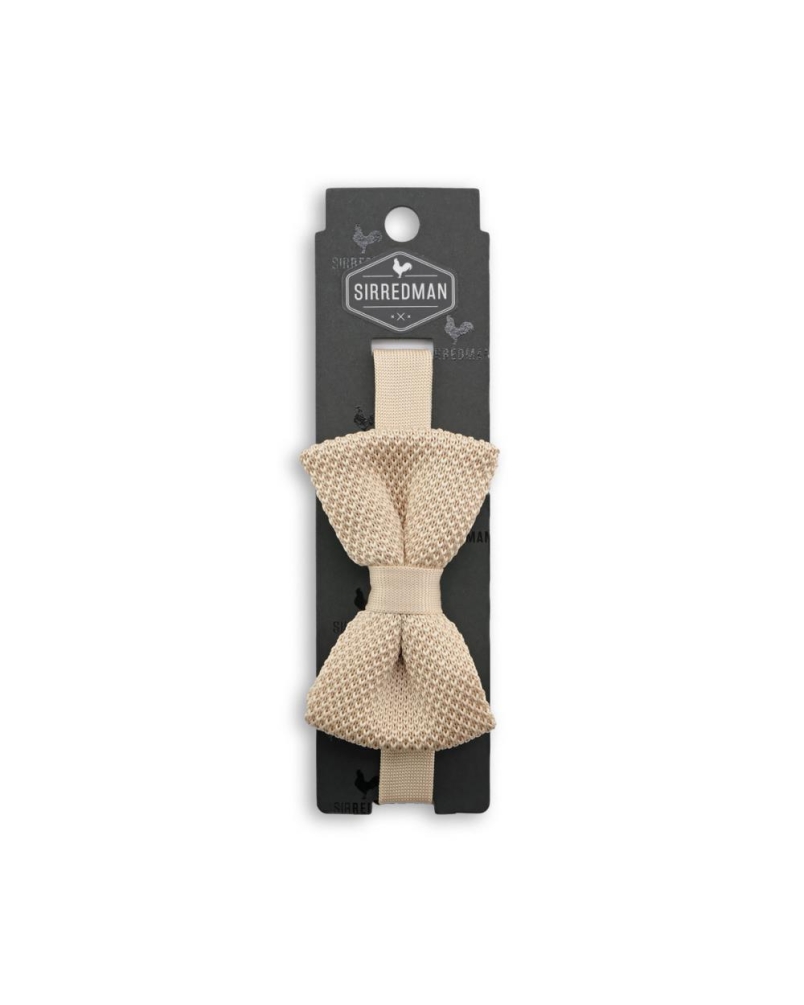 Sir Redman Work Gebreide Bowtie champagne