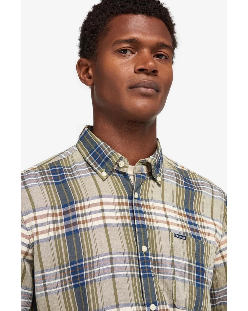 Barbour Laneskin tailored shirt olive