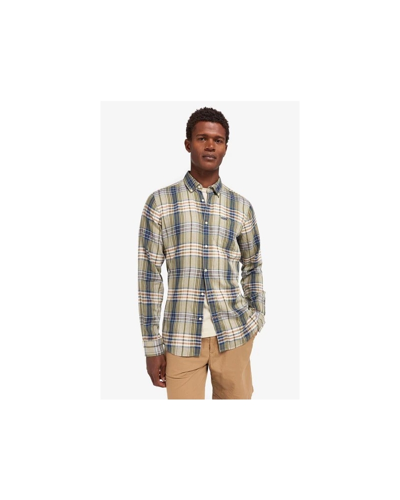 Barbour Laneskin tailored shirt olive