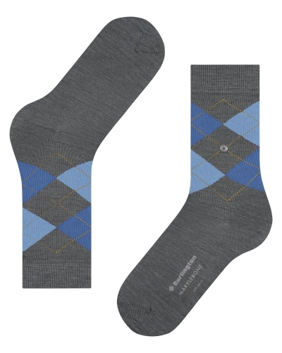 Burlington Marylebone dames sokken dark grey