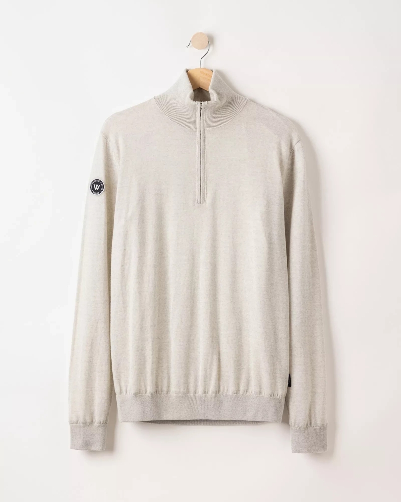 Holebrook Jesper T-neck WP grey light grey mel