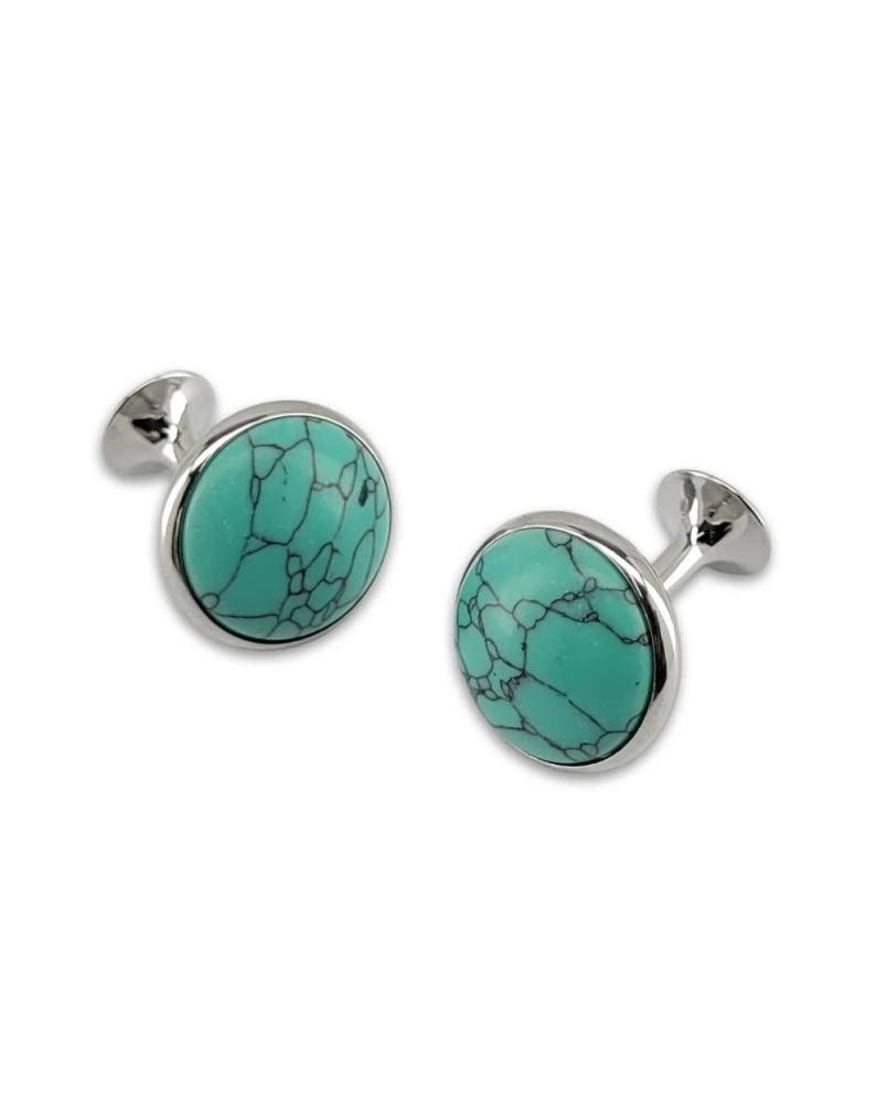 CUFFLINKS WESTERN TURQUOISE