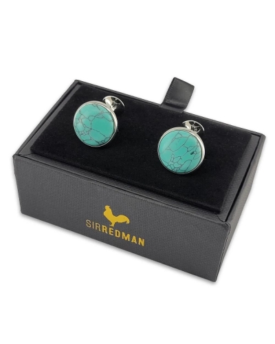 CUFFLINKS WESTERN TURQUOISE