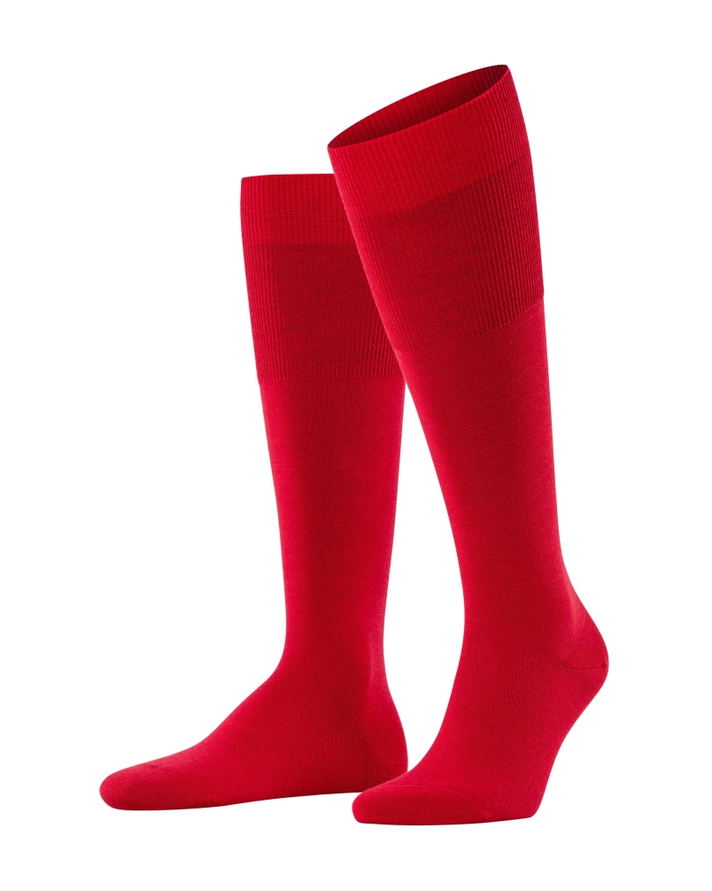 Falke Airport heren kniekousen scarlet