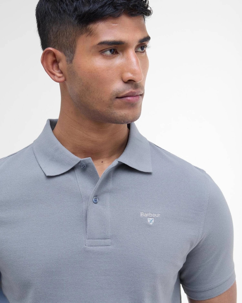 Barbour Original Tailored Sports Polo washed blue