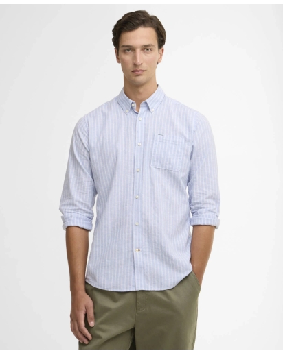 BARBOUR Barbour Nelson striped tailored shirt blue