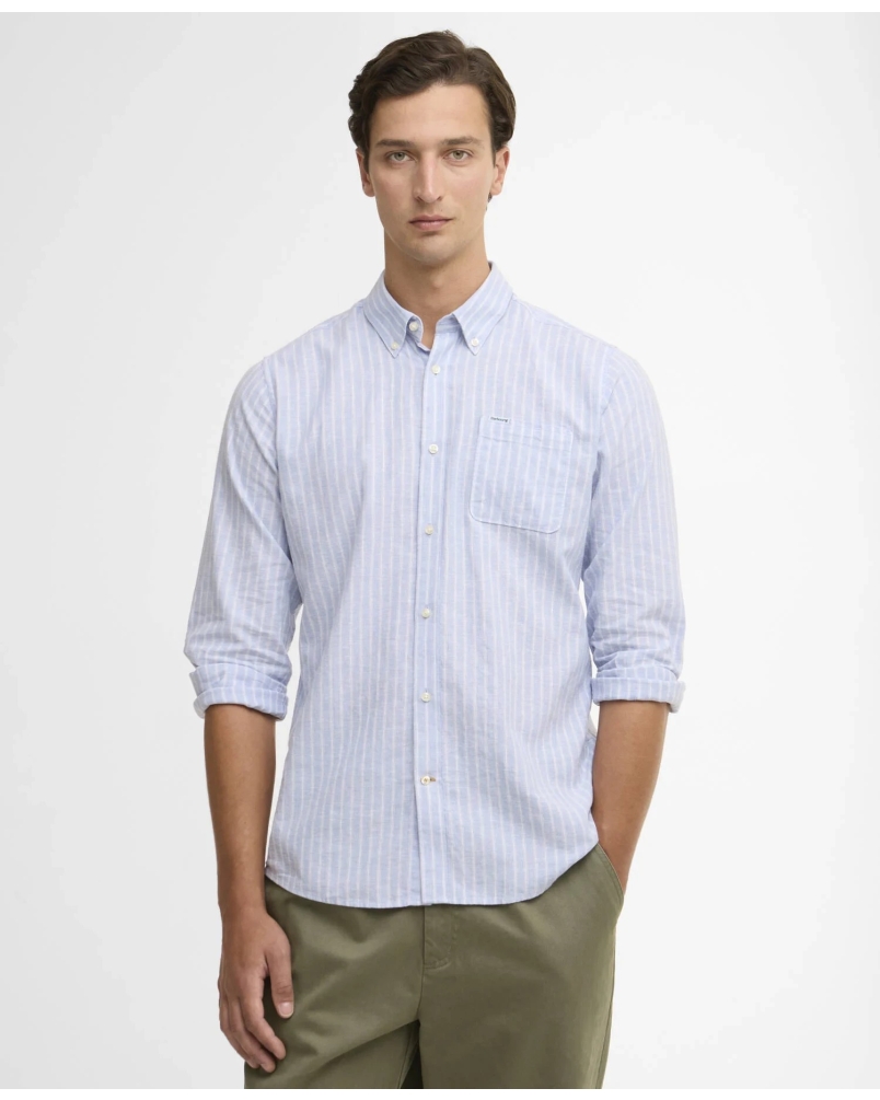 Barbour Nelson striped tailored shirt blue blue