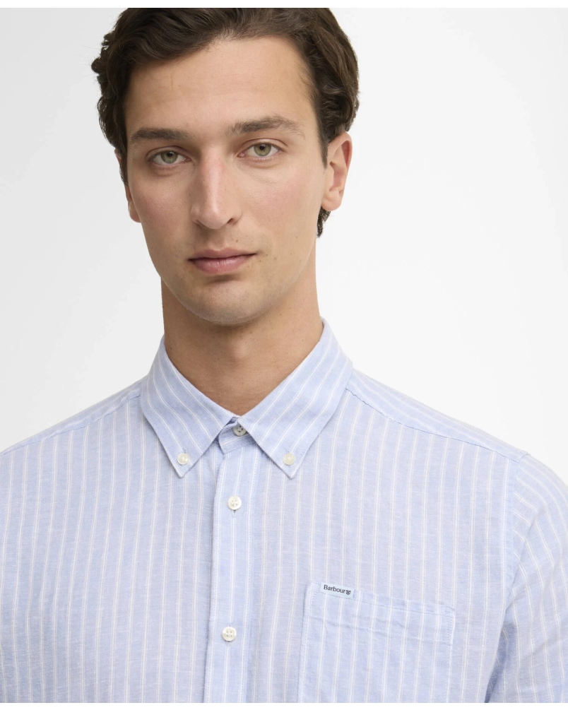 Barbour Nelson striped tailored shirt blue blue