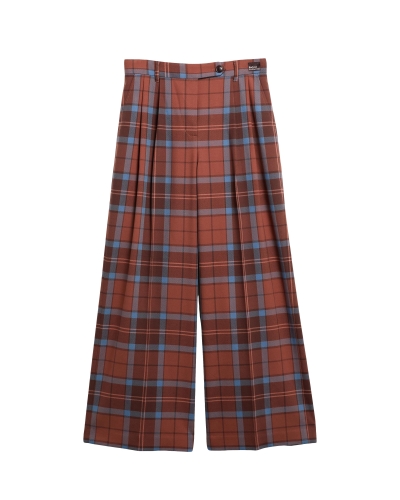 Barbour x Farm Rio Allamanda trouser tropical tea tartan