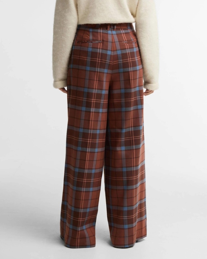 Barbour x Farm Rio Allamanda trouser tropical tea tartan