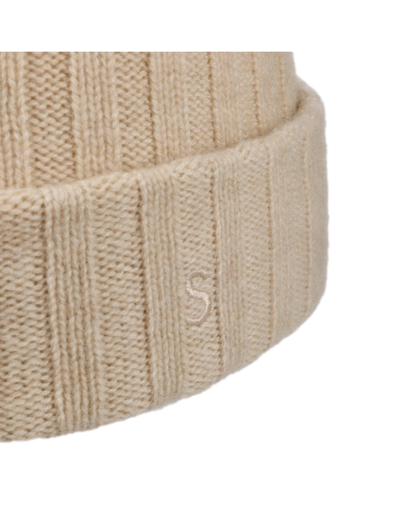 Stetson Beanie Undyed cashmere-sustainable natural beige
