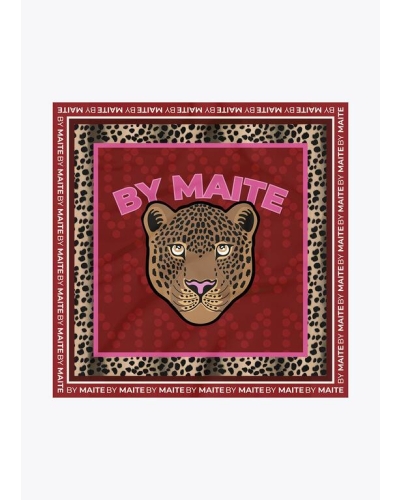 Lola Casademunt by Maite Tiger face scarf red-brown