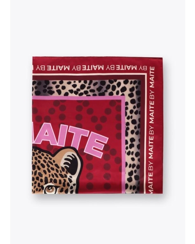 Lola Casademunt by Maite Tiger face scarf red-brown