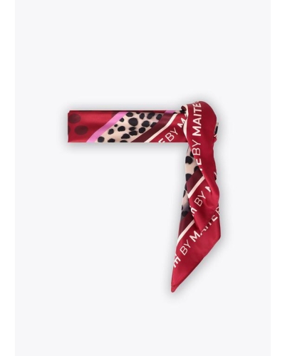 Lola Casademunt by Maite Tiger face scarf red-brown