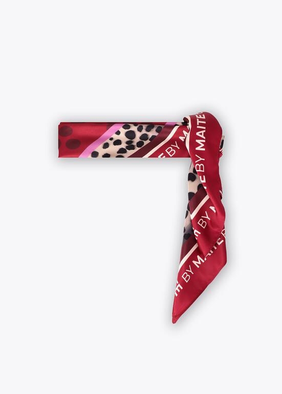 Lola Casademunt by Maite Tiger face scarf red-brown