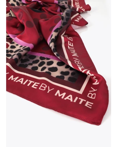 Lola Casademunt by Maite Tiger face scarf red-brown