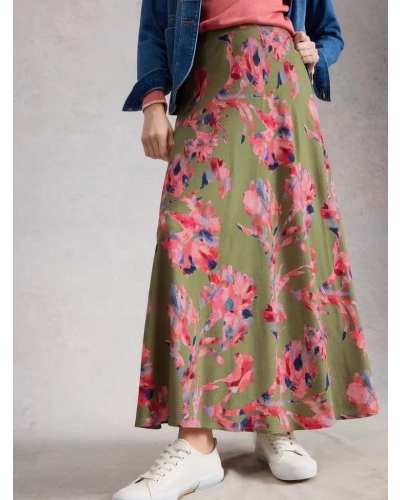 White Stuff Hope maxi skirt green multi green ml