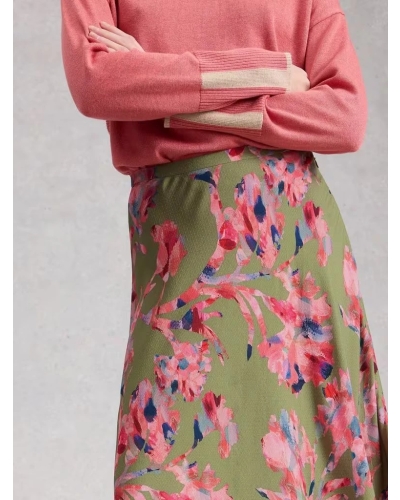 White Stuff Hope maxi skirt green multi green ml