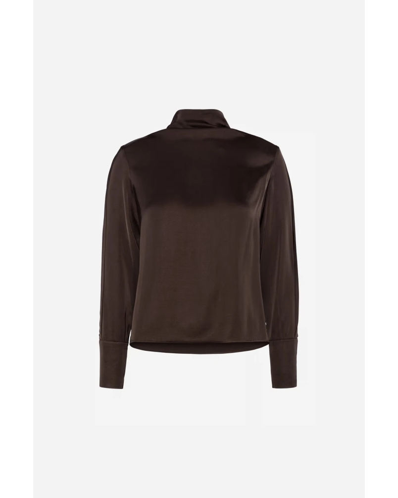 ARLENE BLOUSE dark brown
