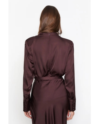 ARLENE BLOUSE dark brown