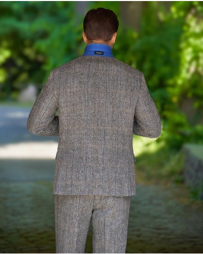 Wellington of Bilmore London grey herringbone