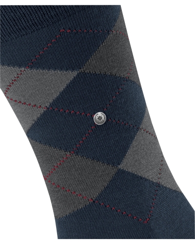 Burlington Edinburgh heren sokken marine