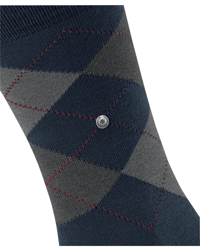 Burlington Edinburgh heren sokken marine