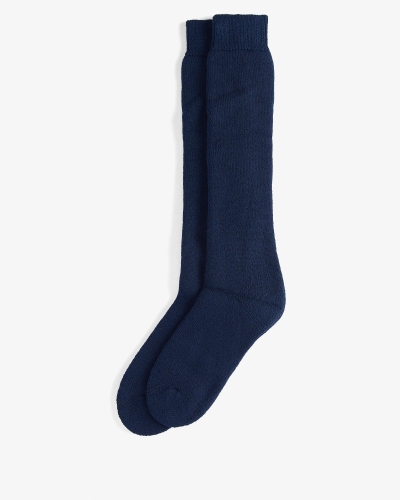 Barbour Wellington knee sock navy