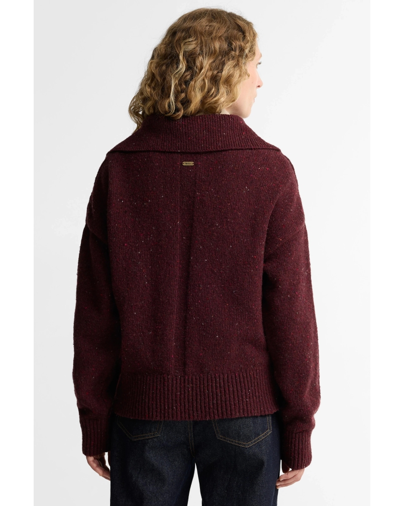 Barbour Lavensdale quater-zip jumper fig
