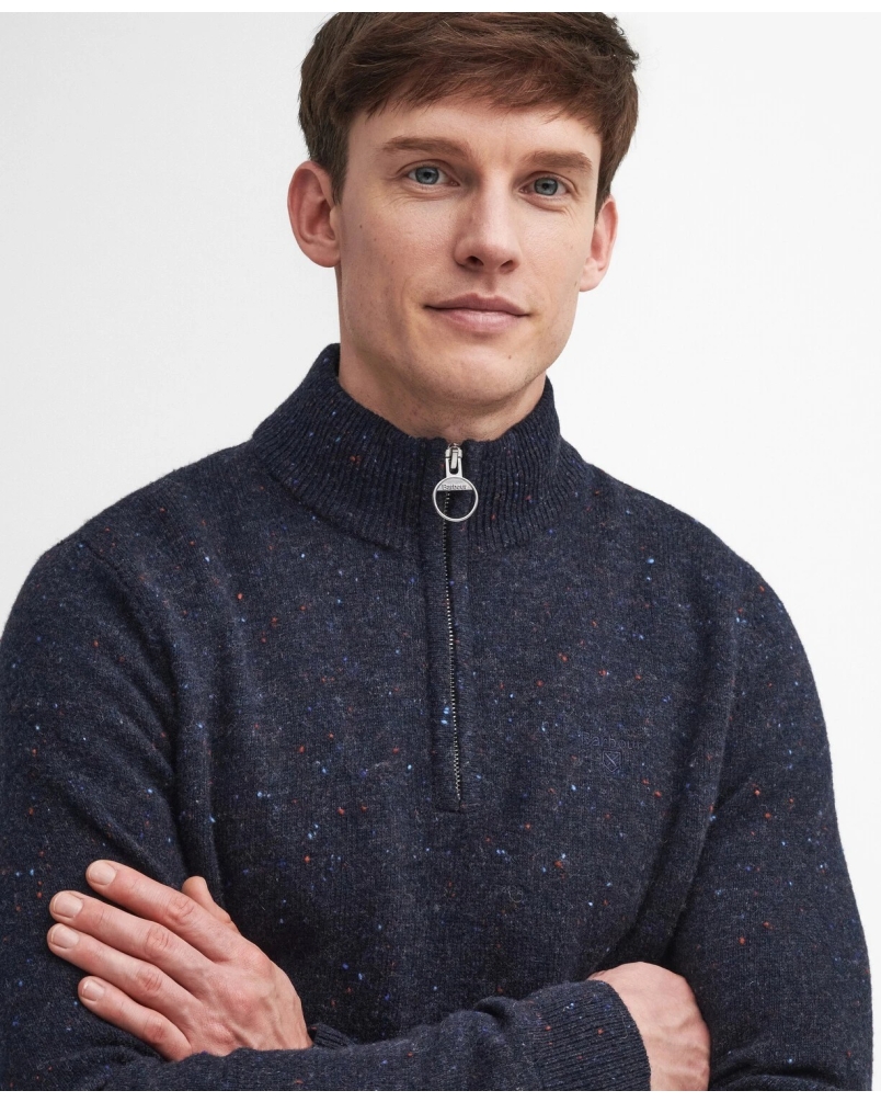 Barbour Tainsbury half zip sweater navy