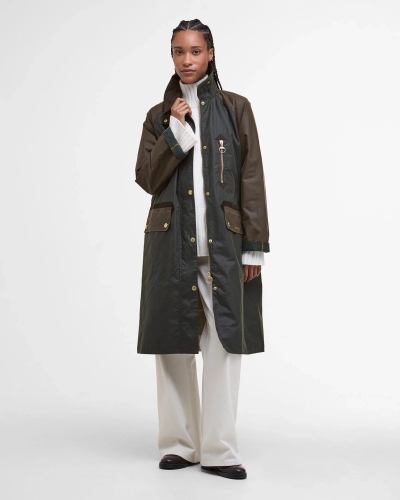 Barbour Evette wax jacket fern/beech/ancient tartan