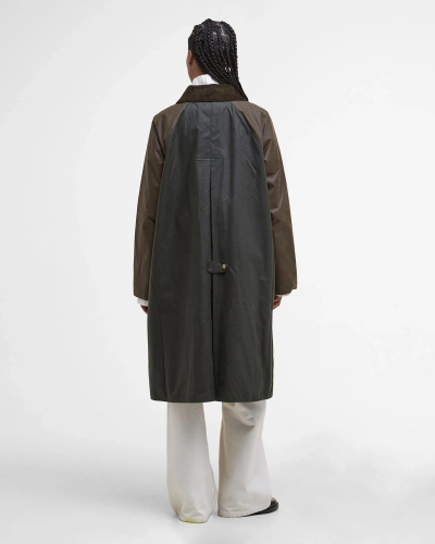 Barbour Evette wax jacket fern/beech/ancient tartan