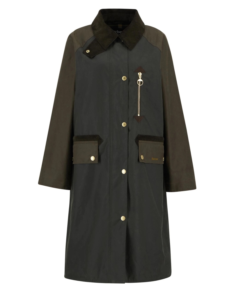 Barbour Evette wax jacket fern/beech/ancient tartan
