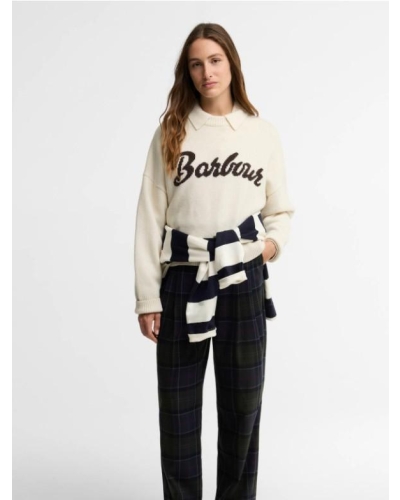 Barbour Ivybridge crew neck jumper ecru