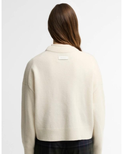 Barbour Ivybridge crew neck jumper ecru