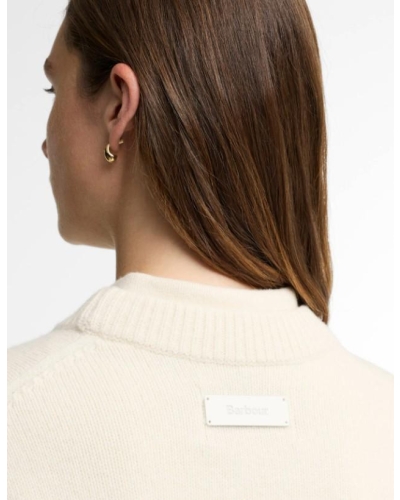Barbour Ivybridge crew neck jumper ecru