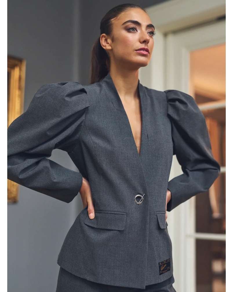 Gossia Liann blazer grey melange