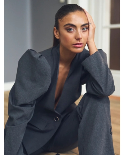 Gossia Liann blazer grey melange