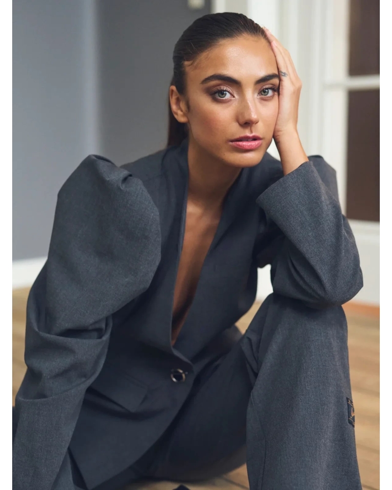 Gossia Liann blazer grey melange