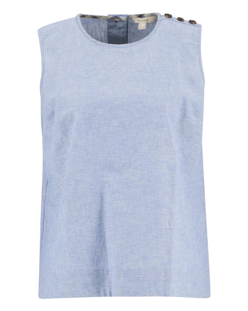 Barbour Josie top light chambray
