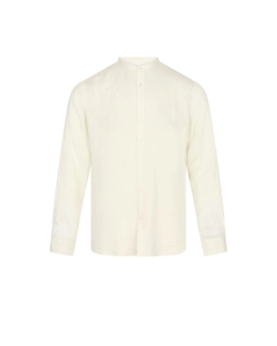 Mos mosh Gallery Theo linen stand shirt ecru