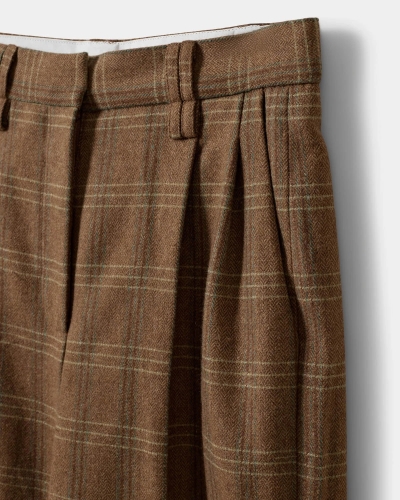 Sofie Schnoor Rosana checked trousers maple brown check