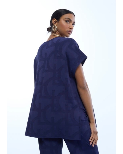 Lola Casademunt Jaquard top navy navy