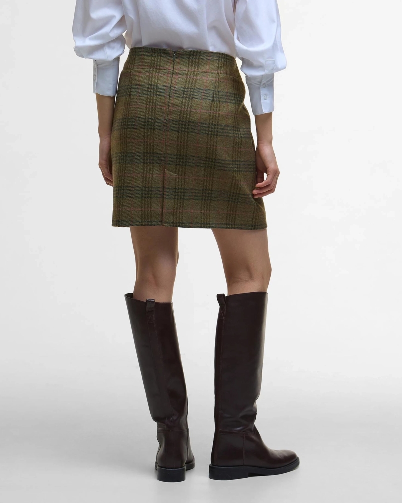 Barbour Bamburgh mini skirt arabesque/brown