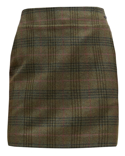 Barbour Bamburgh mini skirt arabesque/brown