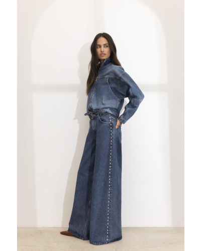 Camilla Pihl Bailey studs washed dark blue